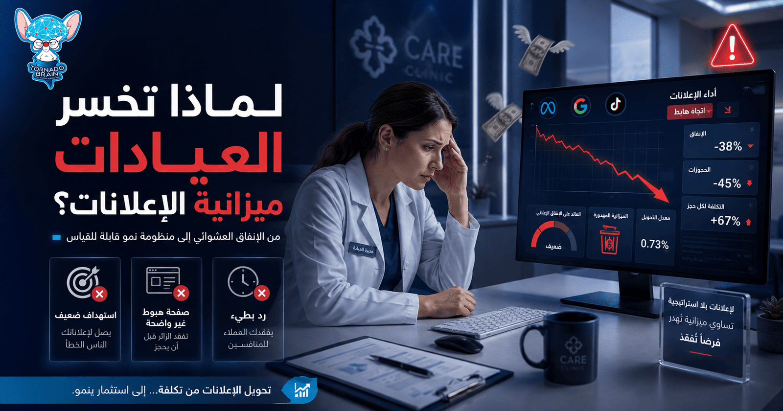 لماذا تخسر العيادات ميزانية الإعلانات؟